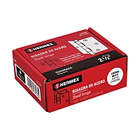 Bisagra cuadrada 2-1/2', acero cromo mate, redonda - BC-253R / 43255