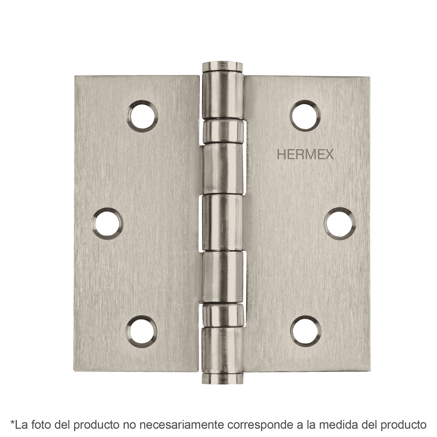Bisagra cuadrada 2-1/2', acero inoxidable, plana - BC-254P / 43226