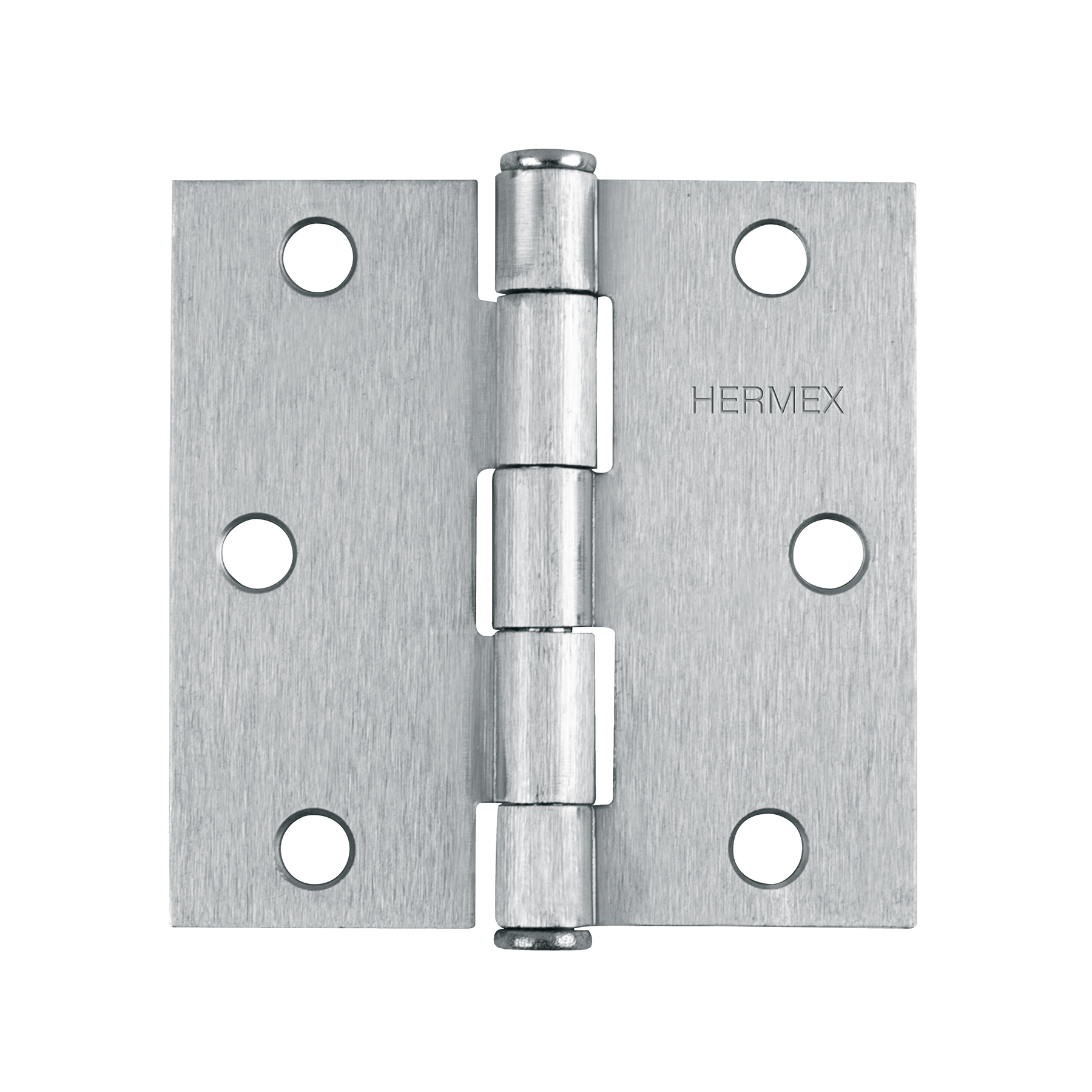 Bisagra cuadrada 3', acero cromo mate, plana - BC-303P / 43261