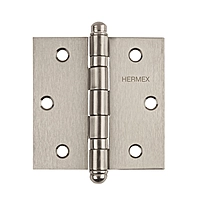 Bisagra cuadrada 3', acero inoxidable, redonda - BC-304R / 43222