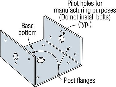 Simpson Strong-Tie Wood Conn - Bases & Caps - Post Base BC Simpson Strong-Tie Wood Conn - Bases & Caps - Post Base BC