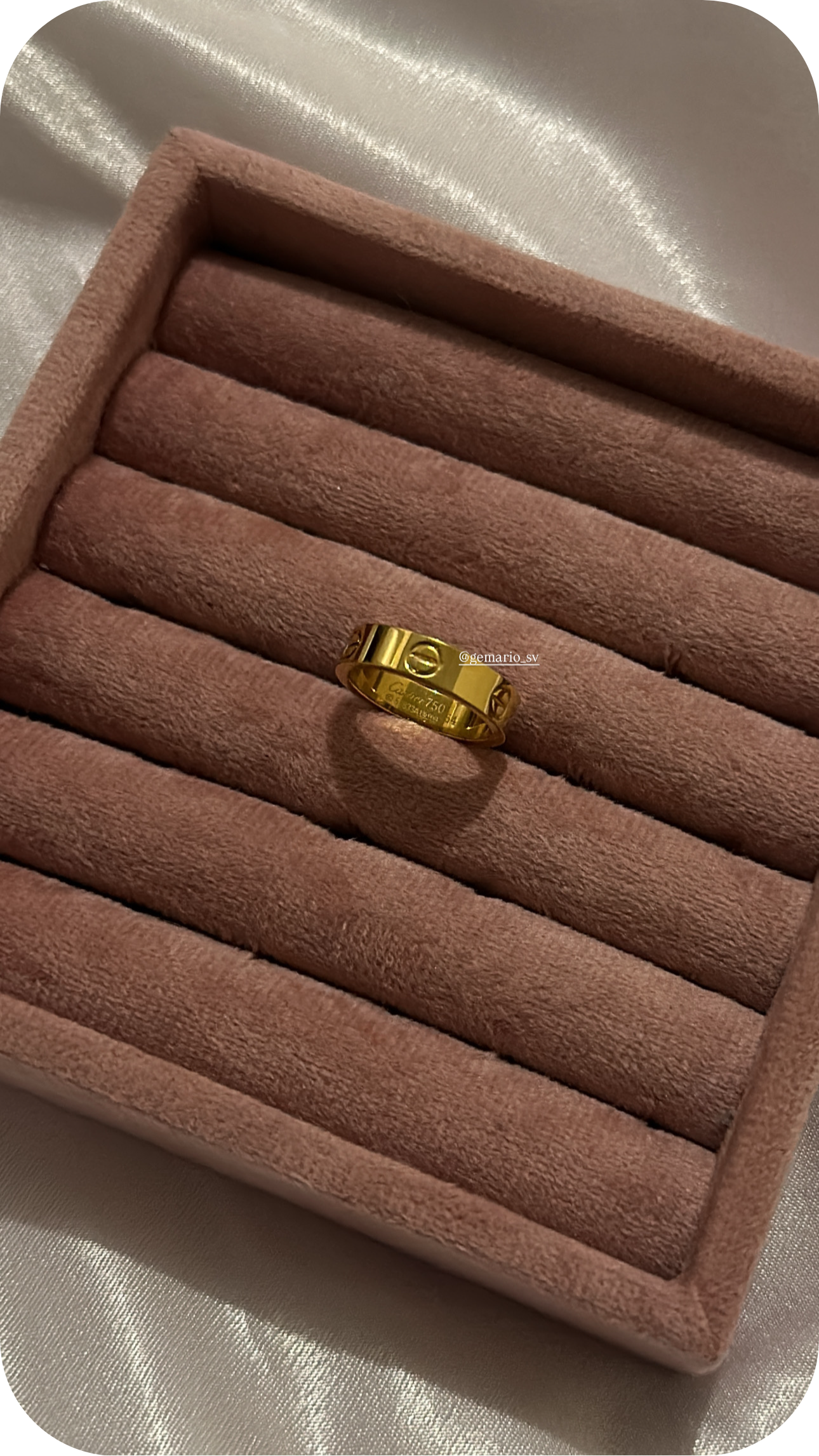 Cartier Brushed Finish Ring