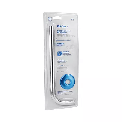 Brazo y chapetón de repuesto para regadera, Aqua, blister - BCH-600B / 44510