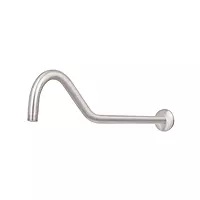 Brazo y chapetón tipo gancho para regadera, 50 cm, satinado - BCH-720N / 44509