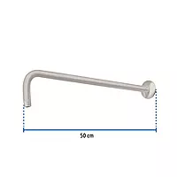 Brazo y chapetón para regadera, 50 cm, satinado, Riviera - BCH-750N / 45778