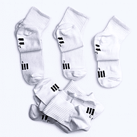 Kids White Medium Socks 3 Pcs