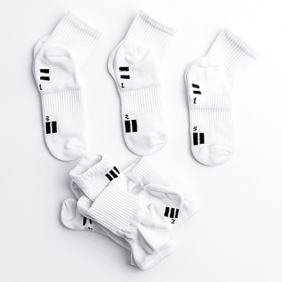 Medium White Socks 3 Pcs