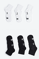 Kids Black & White Medium  socks Offer 2 Packs of 3 Pcs