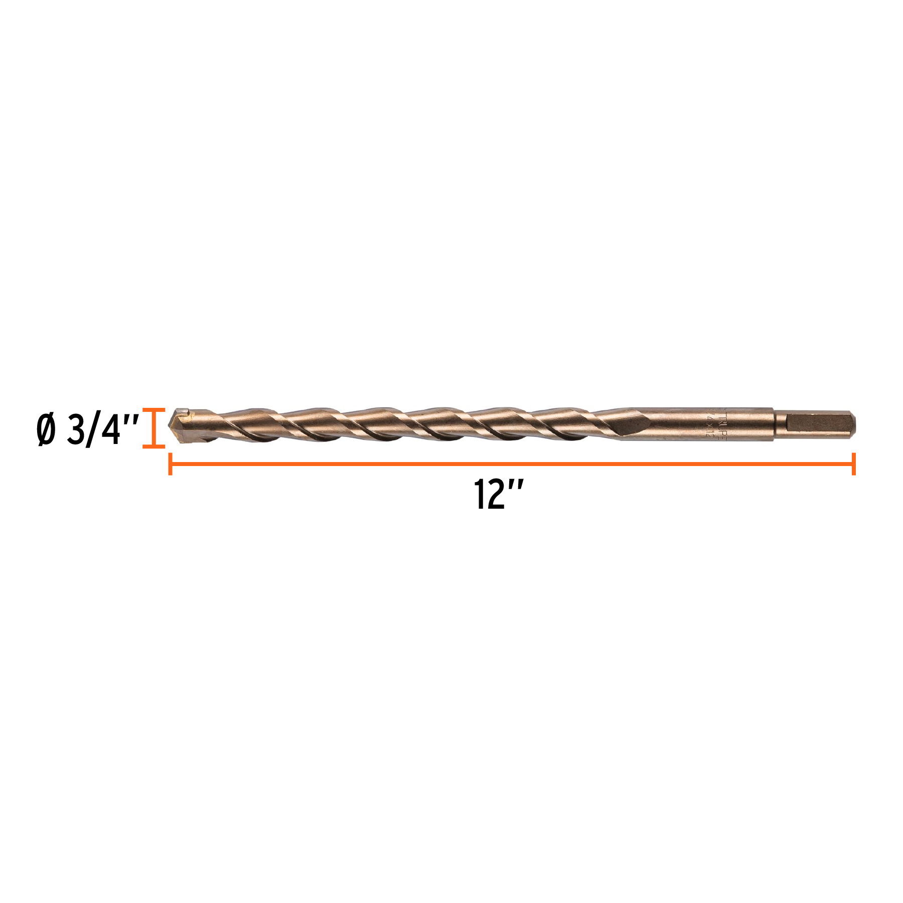 Broca para concreto, 3/4 x 12' - BCT-3/4X12 / 11245