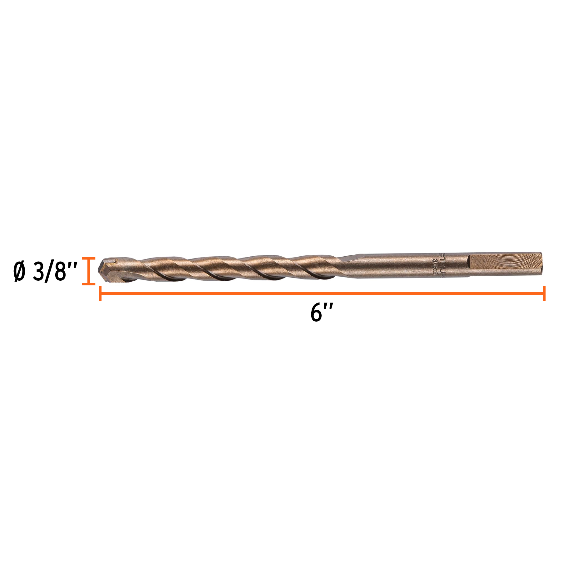 Broca para concreto, 3/8 x 6' - BCT-3/8X6 / 11224