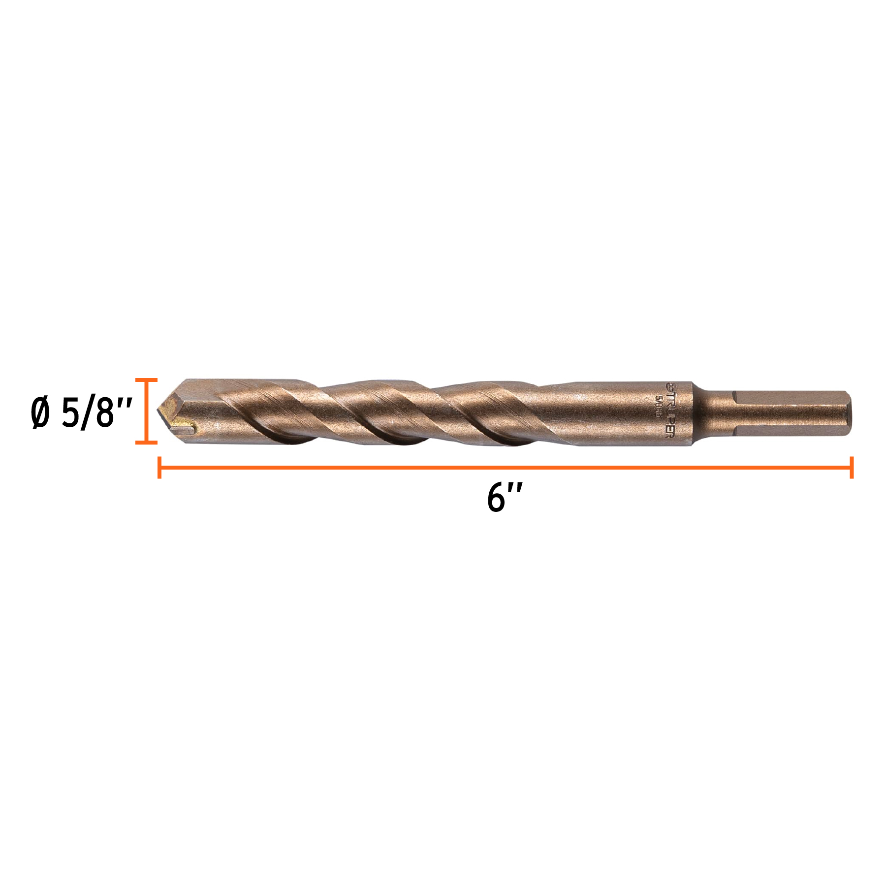 Broca para concreto, 5/8 x 6' - BCT-5/8X6 / 11236