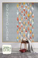 Bright Diamonds Modern Quilt Pattern | Zen Chic | Brigitte Heitland #BD2QP