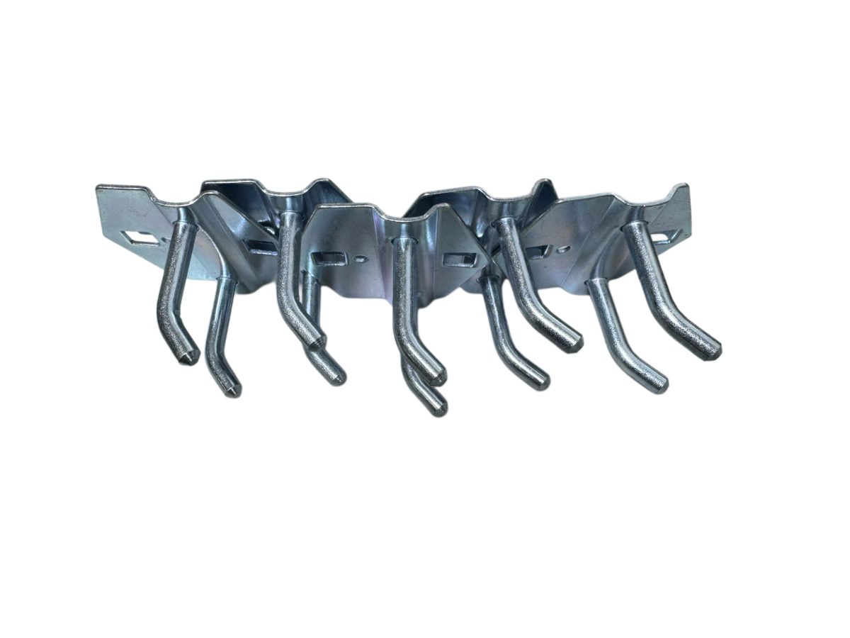 Wall Board Metal Hook, 30mm 45°, Double Hook, 5-Pack | HK3045D-5