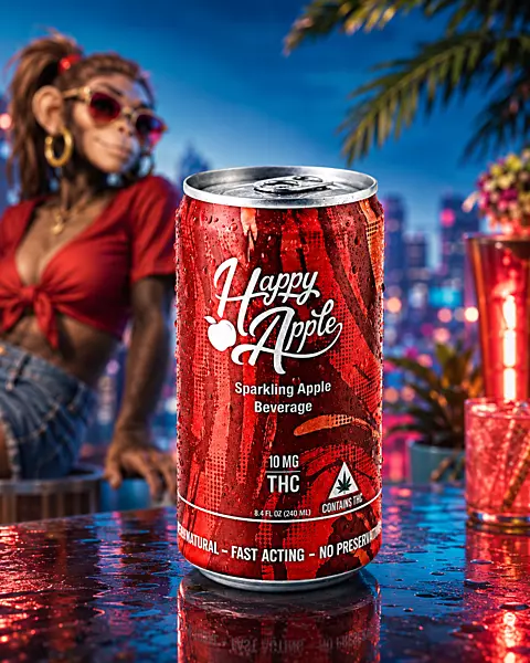 HAPPY APPLE SPARKLING BEVERAGE 10MG