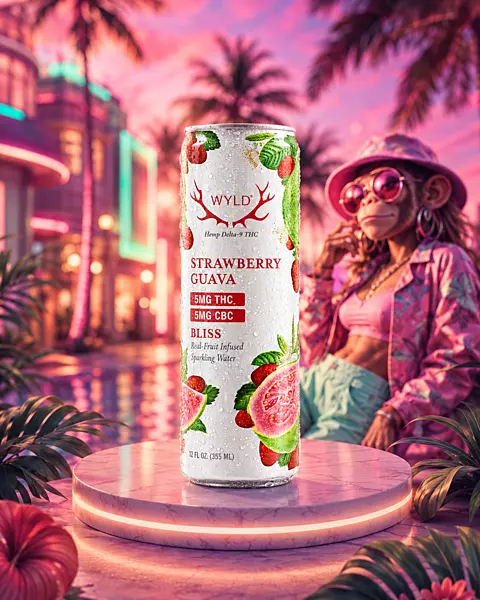 WYLD STRAWBERRY GUAVA 5MG THC 5MG CBD