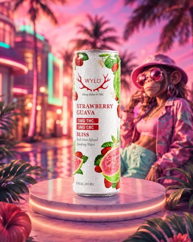 WYLD STRAWBERRY GUAVA 5MG THC 5MG CBD