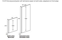 Base Panel With Filler Attached 1.5" - Graphite
