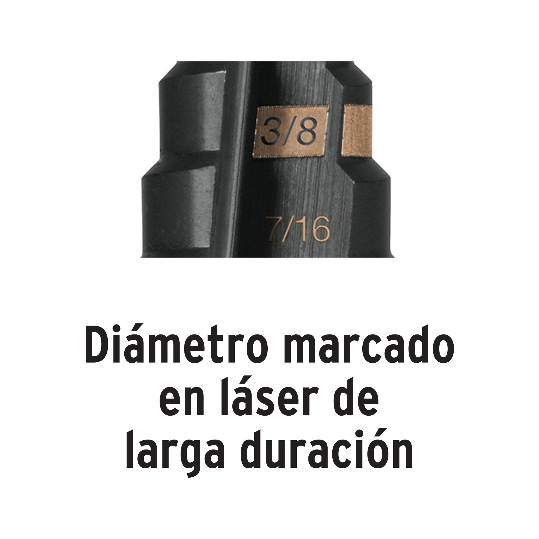 Broca escalonada óxido negro 9 escalones 1/4' a 3/4? - BES-9 / 12123