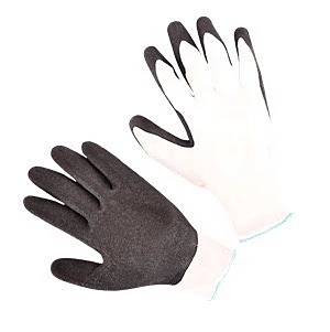 13 Gauge nylon liner,textured latex palm dip