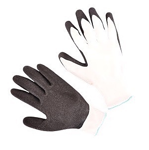 13 Gauge nylon liner,textured latex palm dip