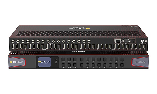 BZBGEAR BG-4K-1616MA | 16x16 4K UHD HDMI Matrix Switcher