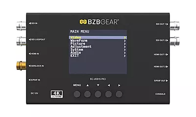 BG-4KBHS-PRO | HDMI 2.0 & 12G-HD-SDI Cross Converter and sCaler with LCD Display and Audio (de)Embedder