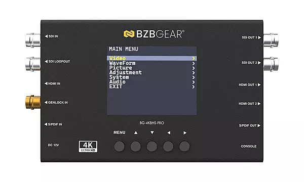 BG-4KBHS-PRO | HDMI 2.0 & 12G-HD-SDI Cross Converter and sCaler with LCD Display and Audio (de)Embedder
