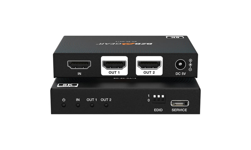 1x2 8K UHD HDMI 2.1 Splitter (8K60 4K120 4:4:4 10bit) 1x2 8K UHD HDMI 2.1 Splitter (8K60 4K120 4:4:4 10bit)