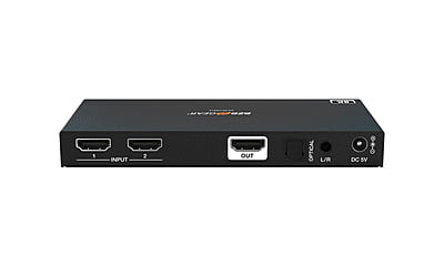 2x1 8K UHD HDMI 2.1 Switcher with Audio De-embedder (8K60, 4K120Hz 4:4:4 10bit VRR, FVA, ALLM support) 2x1 8K UHD HDMI 2.1 Switcher with Audio De-embedder (8K60, 4K120Hz 4:4:4 10bit VRR, FVA, ALLM support)