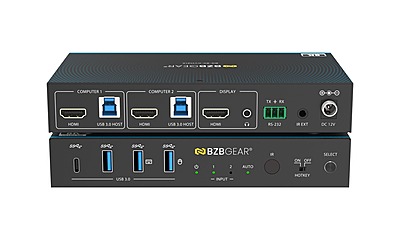 BZBGEAR BG-8K-KVM21A | 8K UHD HDMI 2.1 2x1 KVM Switch