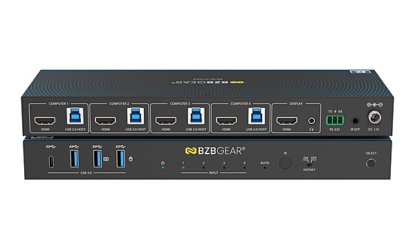 BZBGEAR BG-8K-KVM41A - 8K UHD HDMI 2.1 4x1 KVM Switch