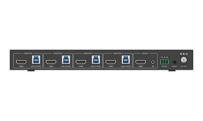 BZBGEAR BG-8K-KVM41A - 8K UHD HDMI 2.1 4x1 KVM Switch