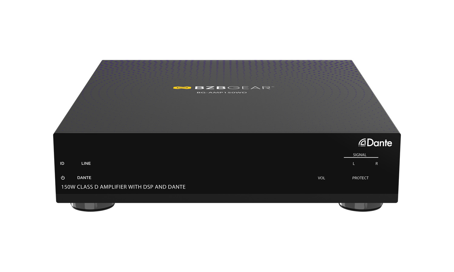 150W Class D Amplifier/Digital Signal Processor with Dante RS-232/LAN and Web GUI Control 150W Class D Amplifier/Digital Signal Processor with Dante RS-232/LAN and Web GUI Control