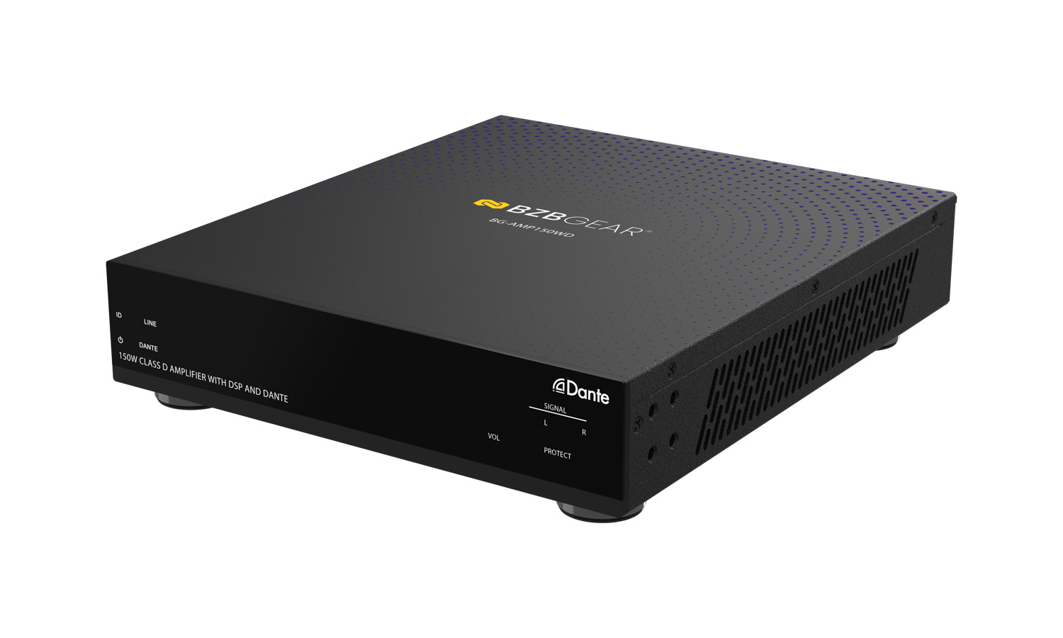 150W Class D Amplifier/Digital Signal Processor with Dante RS-232/LAN and Web GUI Control 150W Class D Amplifier/Digital Signal Processor with Dante RS-232/LAN and Web GUI Control