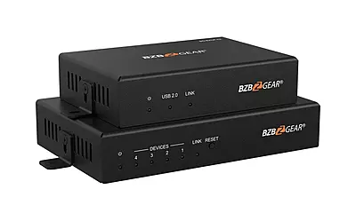 BG-EXUF | 4-Port USB 2.0/3.0/3.1 SuperSpeed Extender Over Fiber Optic Cable