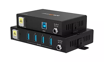 BG-EXUF | 4-Port USB 2.0/3.0/3.1 SuperSpeed Extender Over Fiber Optic Cable