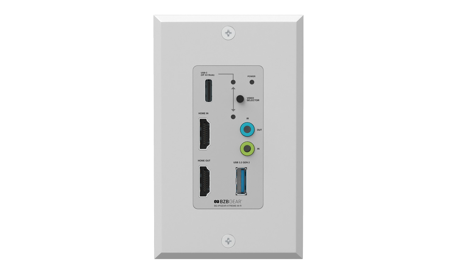 4K Decoder HDMI Over IP Multicast Wall Plate with Seamless Matrix Switching/MultiView/KVM/USB 3.0/POE