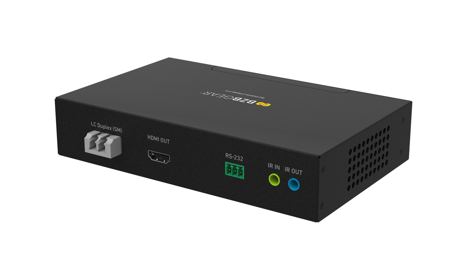 HDMI 2.1 Over Fiber Extender Rx with Bi-Directional IR, RS-232, 1G Ethernet, USB 3.1 & KVM Support