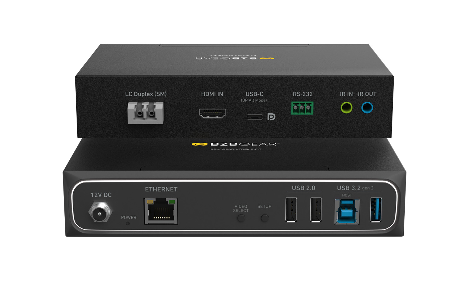 HDMI 2.1 Tx Over Fiber Extender with Bi-Directional IR, RS-232, 1G Ethernet, USB 3.1 & KVM Support