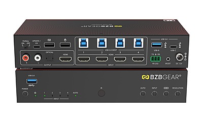 BZBGEAR BG-UHD-KVM41MV | 4K 4x1 Multiview KVM Switcher BZBGEAR BG-UHD-KVM41MV | 4K 4x1 Multiview KVM Switcher