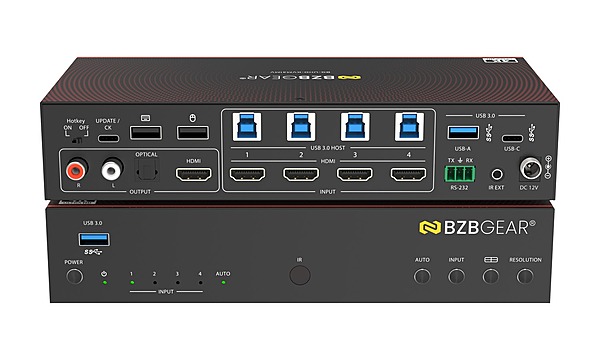 BZBGEAR BG-UHD-KVM41MV | 4K 4x1 Multiview KVM Switcher BZBGEAR BG-UHD-KVM41MV | 4K 4x1 Multiview KVM Switcher
