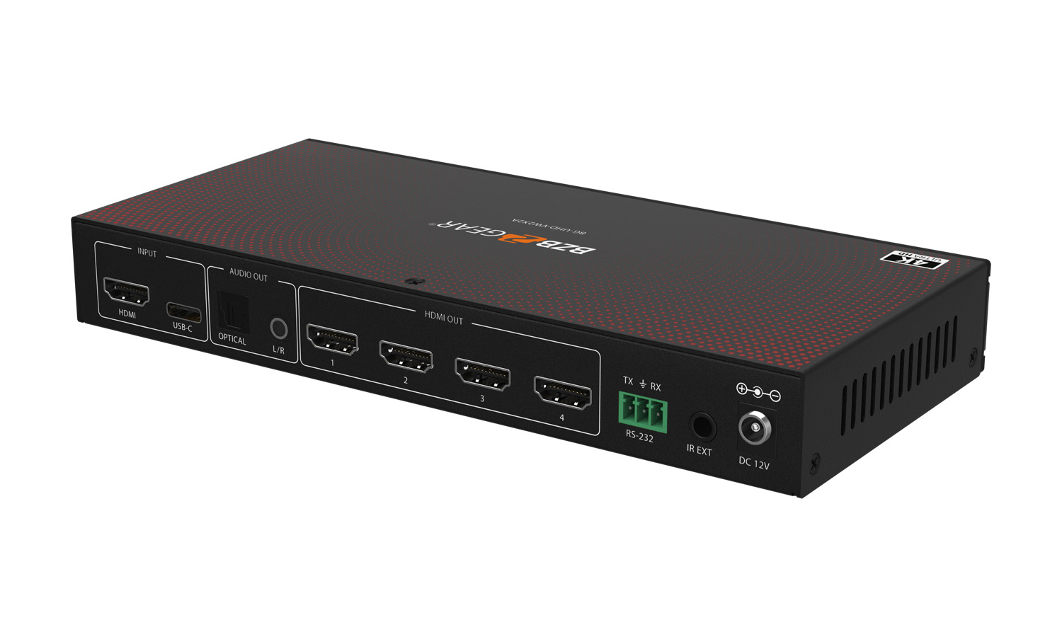 2x2 4K UHD HDMI/USB-C Switcher and Video Wall Controller with Audio De-embedding 2x2 4K UHD HDMI/USB-C Switcher and Video Wall Controller with Audio De-embedding