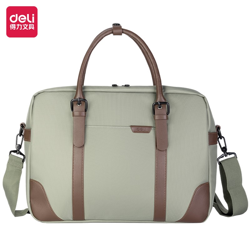 DELI BG103-45 PREMIUM BRIEFCASE BEIGE GREY