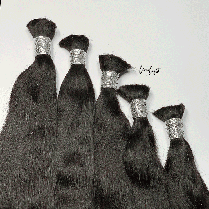 Natural black bulk hair (SDD)