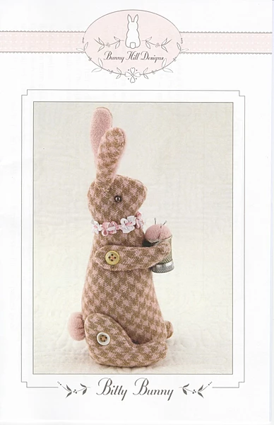 Bitty Bunny Pincushion | Bunny Hill | Animal Doll Pattern | Annie Sutton | 5” Wool Bunny | #BHD1099