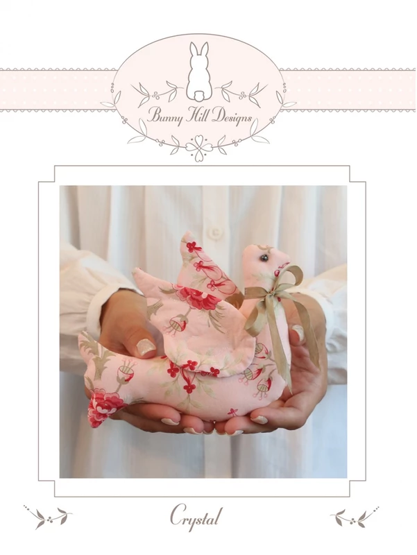Crystal A Bunny Hill Petite Pattern | Animal Doll Pattern | Annie Sutton | 4” x 6” | #BHD2190