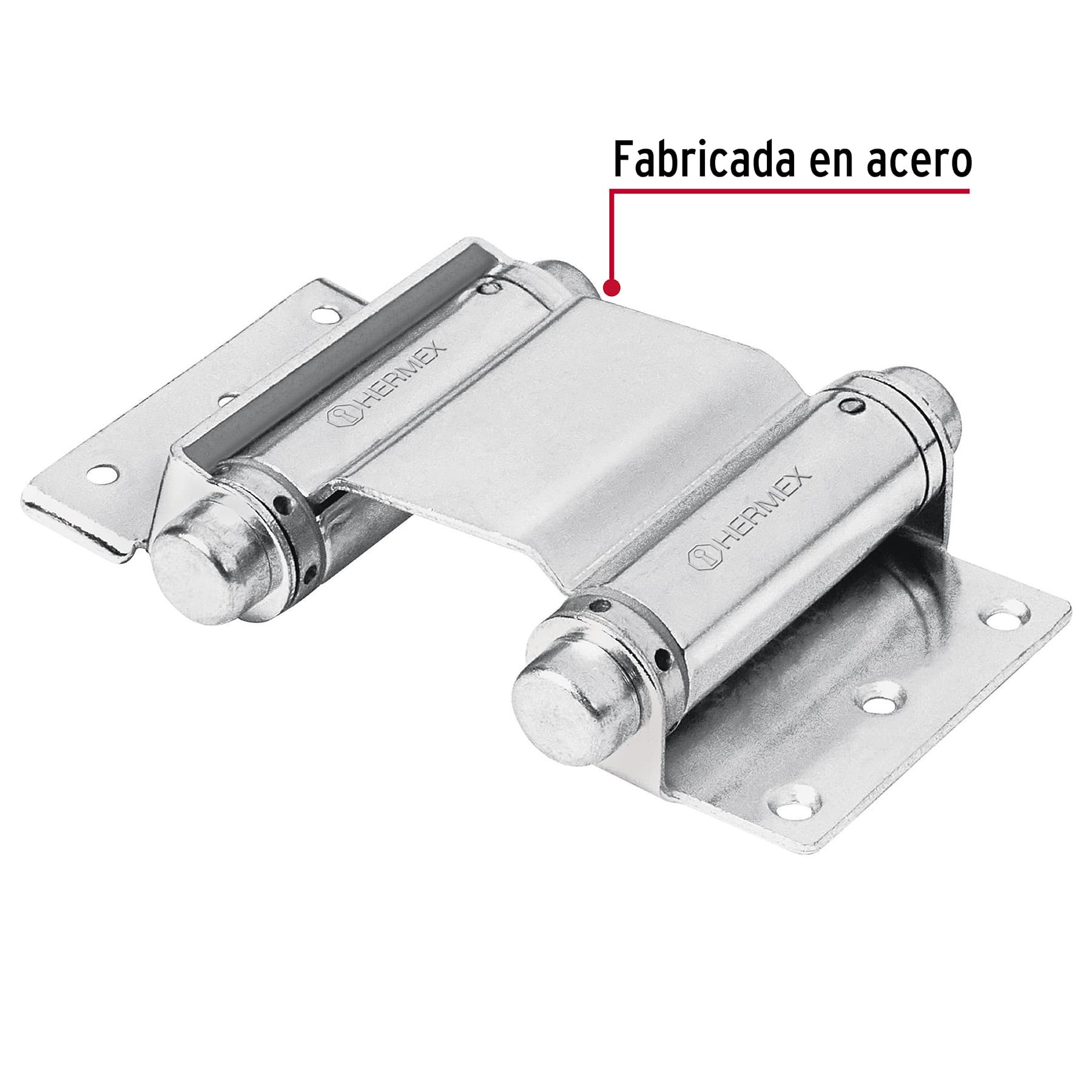 Bisagra de doble acción 3', acero cromado - BID-303 / 43183