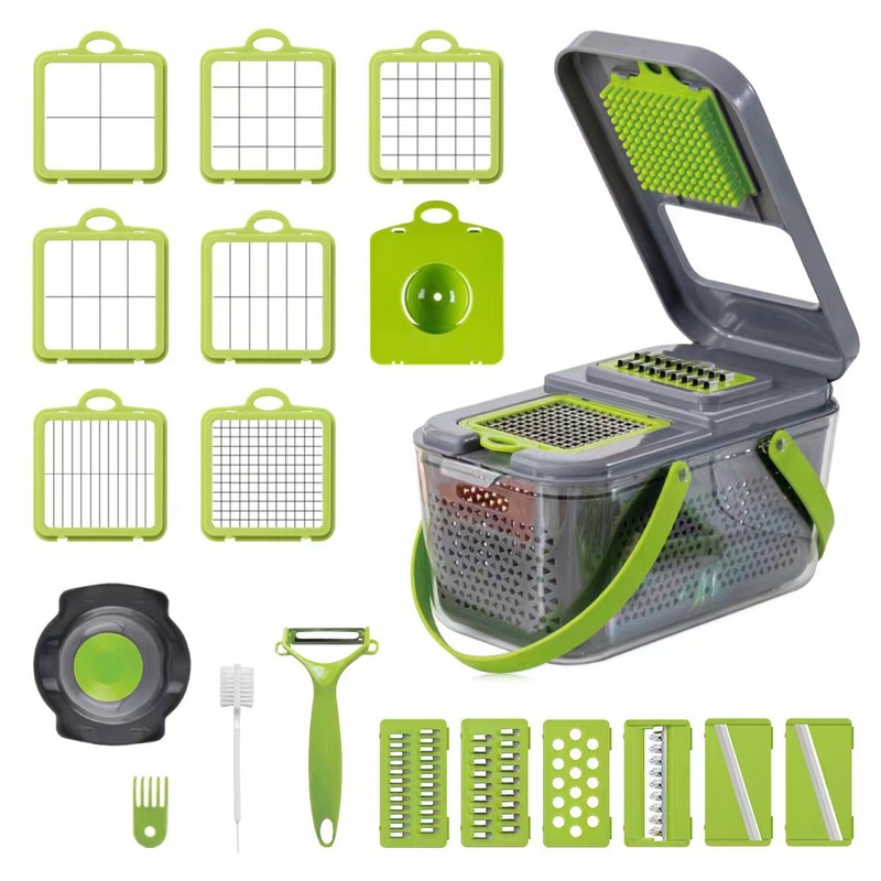 22 PIECES UTILITY SLICER / CHOPPER KITCHEN TOOLS