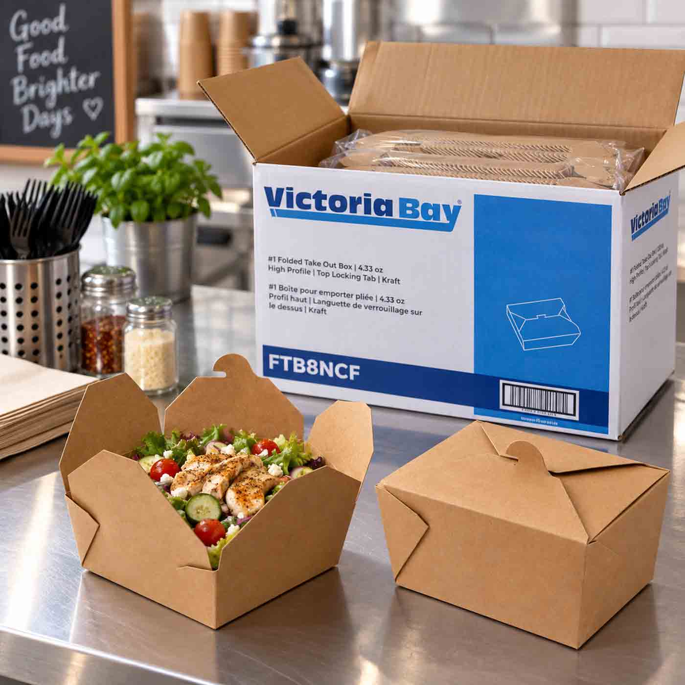 BIO#1 Take-Out Kraft VB 9/50