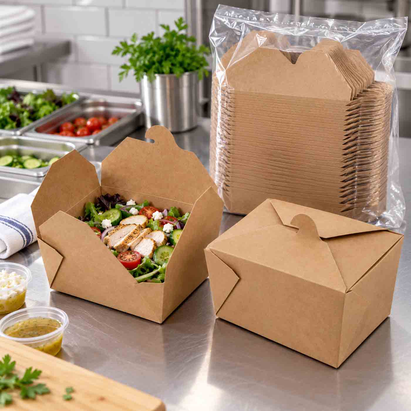 BIO#1 Take-Out Kraft VB 9/50